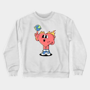 Character Cartoon Crewneck Sweatshirt